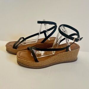 Chicos Carlina Wedge Espadrille Sandals NWT